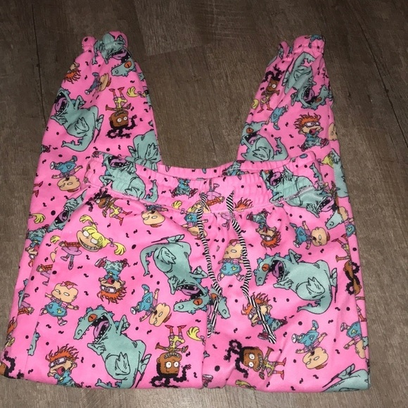 Nickelodeon | Pants & Jumpsuits | Small Pink Rugrats Jogger Sleep Pant ...